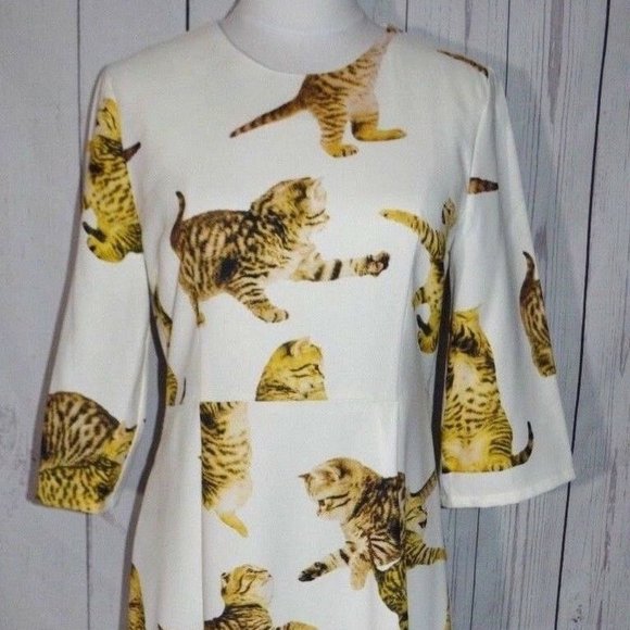 charsu Dresses & Skirts - Charsu Stylewe Cat Bengal Midi Dress Size Small